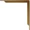 Ekena Millwork Stockport Steel Bracket, Hammered Gold 2"W x 16"D x 16"H BKTM02X16X16STHGO - alternate 5
